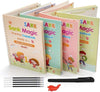 Practice Copybook for Kids, 4 Books with Pen