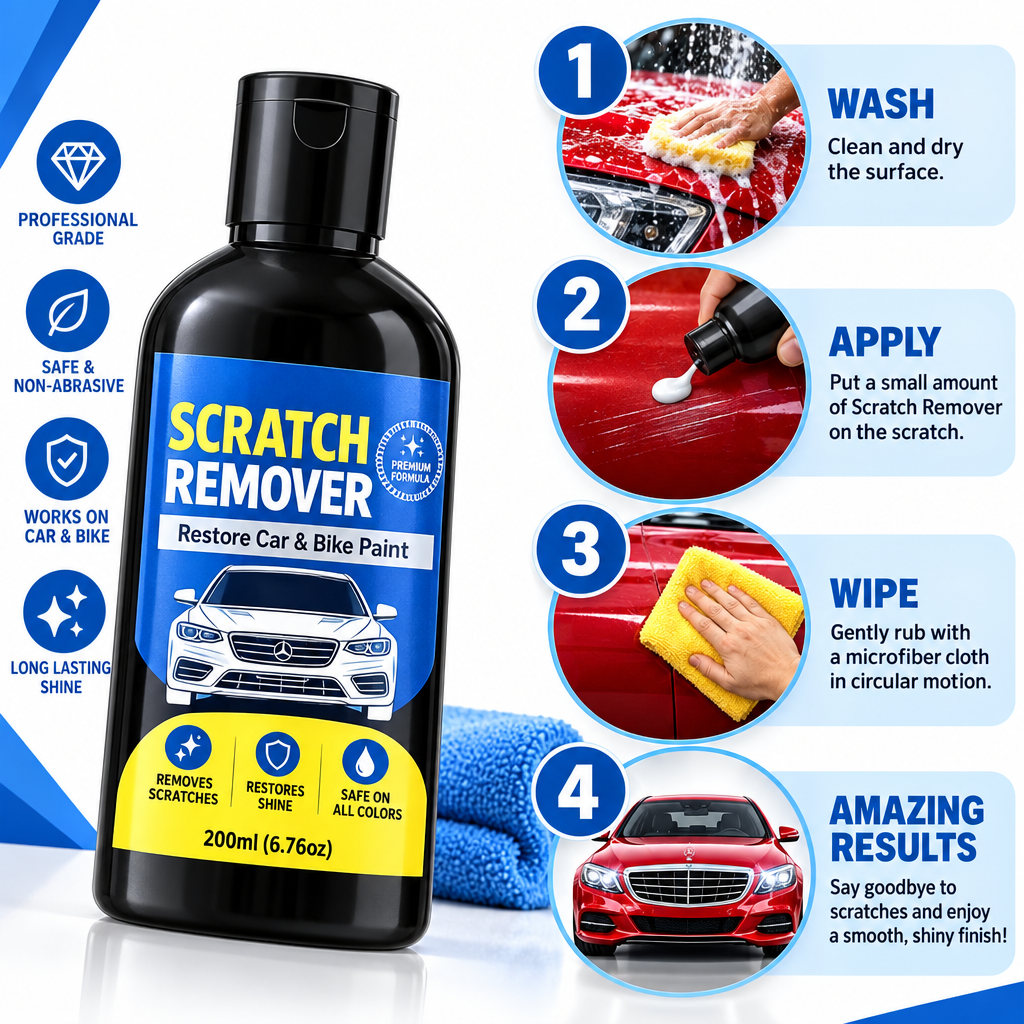 Ultimate Car Scratch Repair Polish (Pack of 2) | Removes Swirls, Scuffs & Minor Hairline Scratches | Safe for All Vehicle Colors