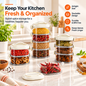 Multi-layer Sealed Spice Organizer – 5 Layers | Stackable Masala Storage Container