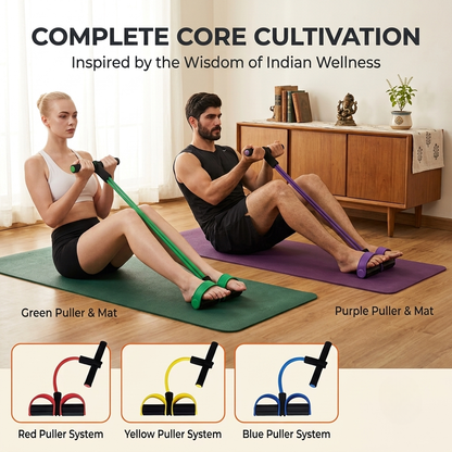 Multifunction Tension Rope & Resistance Band | All-in-One Home Gym & Full Body Sculpting Kit