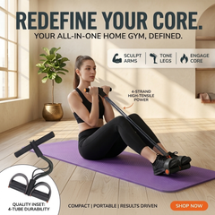 Multifunction Tension Rope & Resistance Band | All-in-One Home Gym & Full Body Sculpting Kit