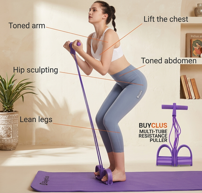 Multifunction Tension Rope & Resistance Band | All-in-One Home Gym & Full Body Sculpting Kit