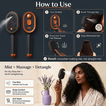 3-in-1 Scalp Spa Rechargeable Hair Spray Comb