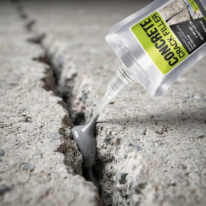 Heavy-Duty Concrete Crack Repair Paste (Pack of 2) | Fast-Drying Waterproof Cement Filler Pouch with Precision Nozzle