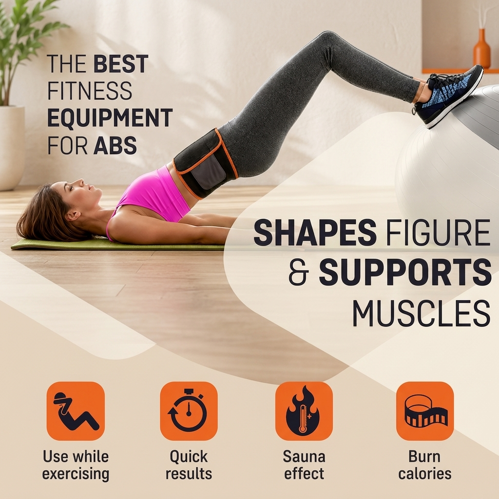 Sweat Belt for Men & Women – Premium Neoprene Hot Slimming Waist Trimmer Belt for Weight Loss, Belly Fat Burn, Lower Back Support & Sauna Effect Workout