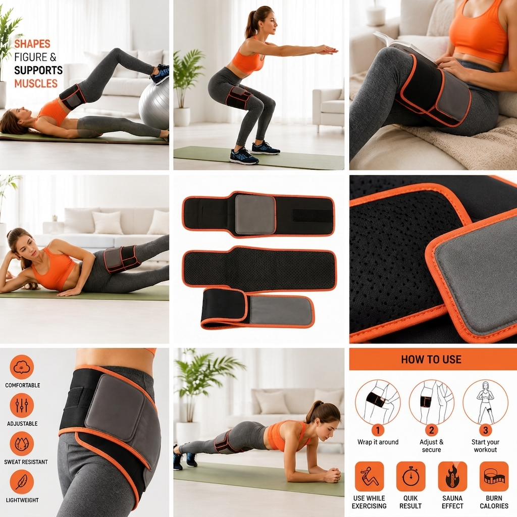 Sweat Belt for Men & Women – Premium Neoprene Hot Slimming Waist Trimmer Belt for Weight Loss, Belly Fat Burn, Lower Back Support & Sauna Effect Workout